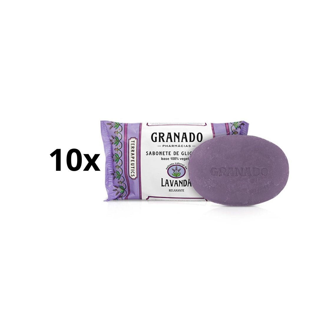 Lot of 10 Granado Glycerin Lavender Bar Soap Body Bath Skin Care 90g