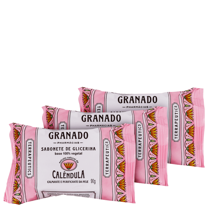 Granado Body and Bath Treatment Kits Granado Terrapeutics Calendula - Soap in Bar 3x90g