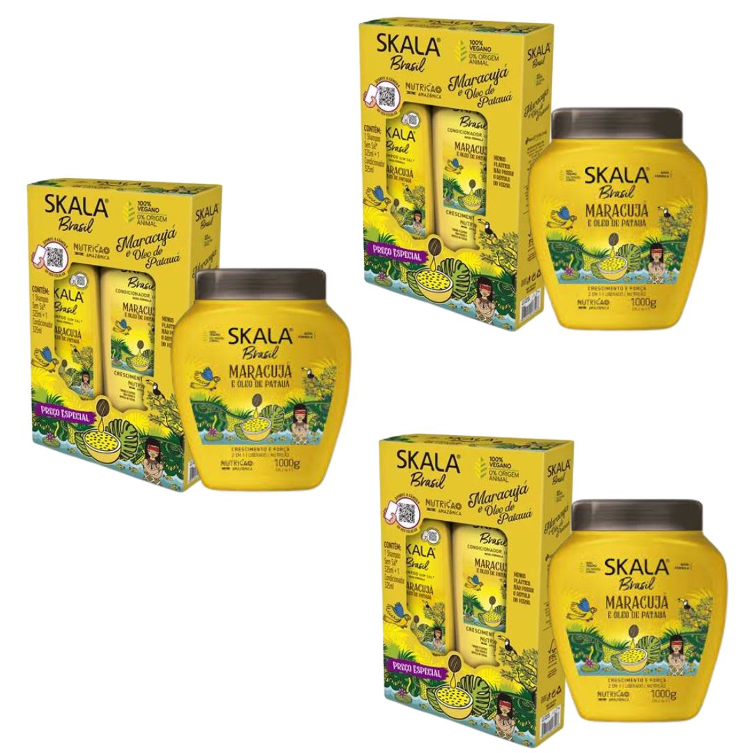 Skala Home Care Passionfruit Hair Treatment Shampoo Conditioner Cream Set