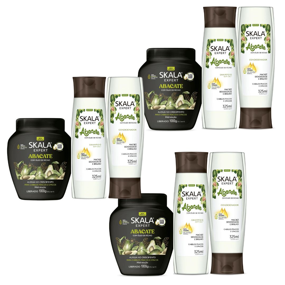 Skala Avocado Home Care Hair Treatment Shampoo Conditioner Cream Set