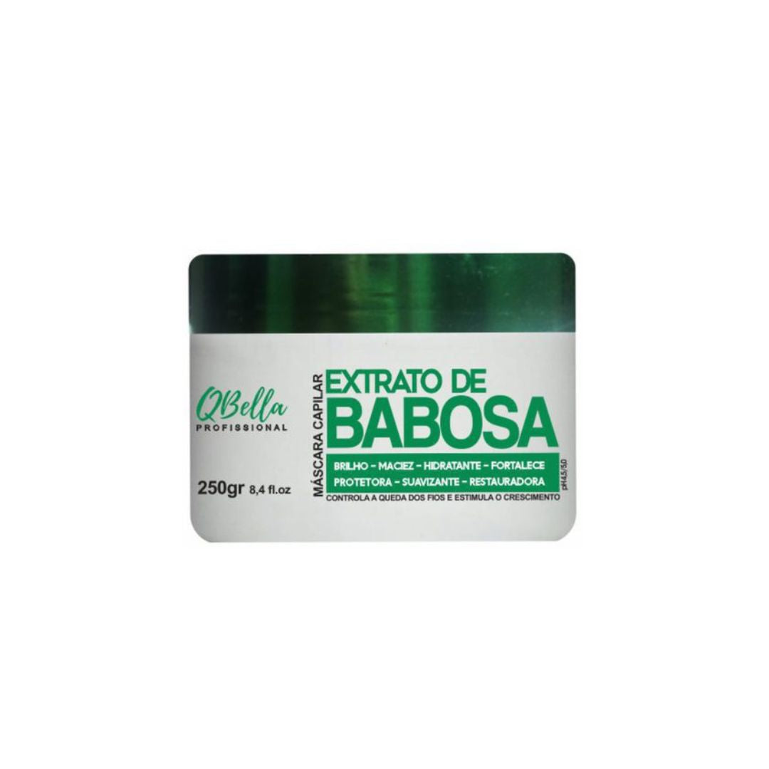 QBella Babosa Aloe Vera Extract Hair Shine Softness Hydration Treatment Mask 250g