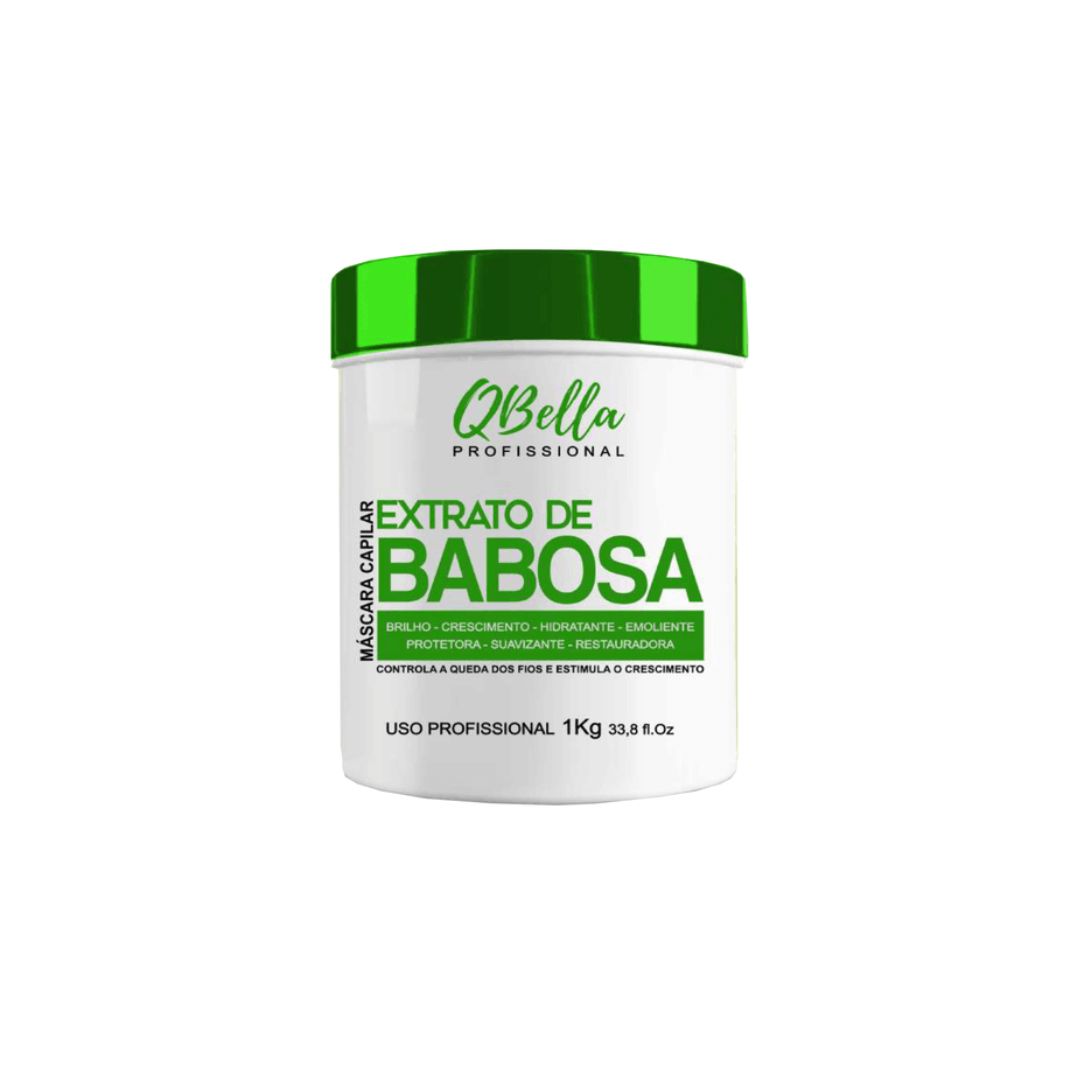 QBella Babosa Aloe Vera Extract Hair Shine Softness Hydration Treatment Mask 1Kg