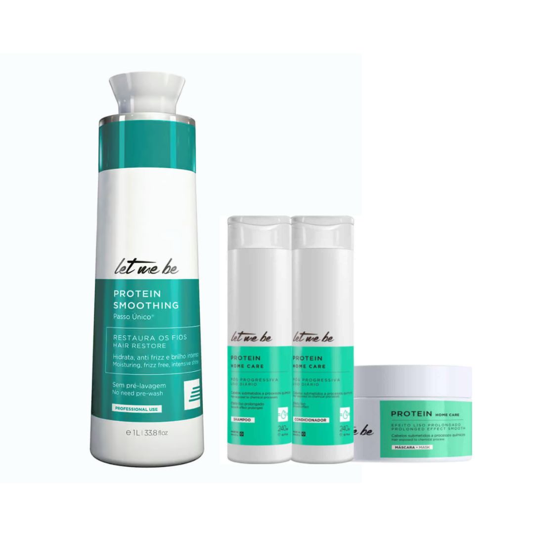 ProSalon Let me Be Protein Smoothing Straightening + Home Care Maintenance Kit