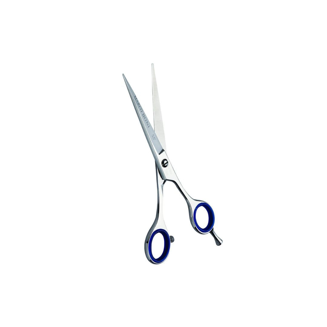 Brazilian Blue Haircut Styling Scissors 5.5" Laser Wire 1725 - Marco Boni