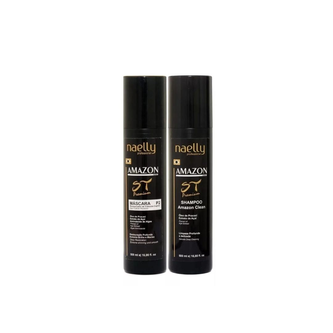 Naelly Amazon ST Premium P2 + Clean Shampoo Semi Definitive Progressive Kit