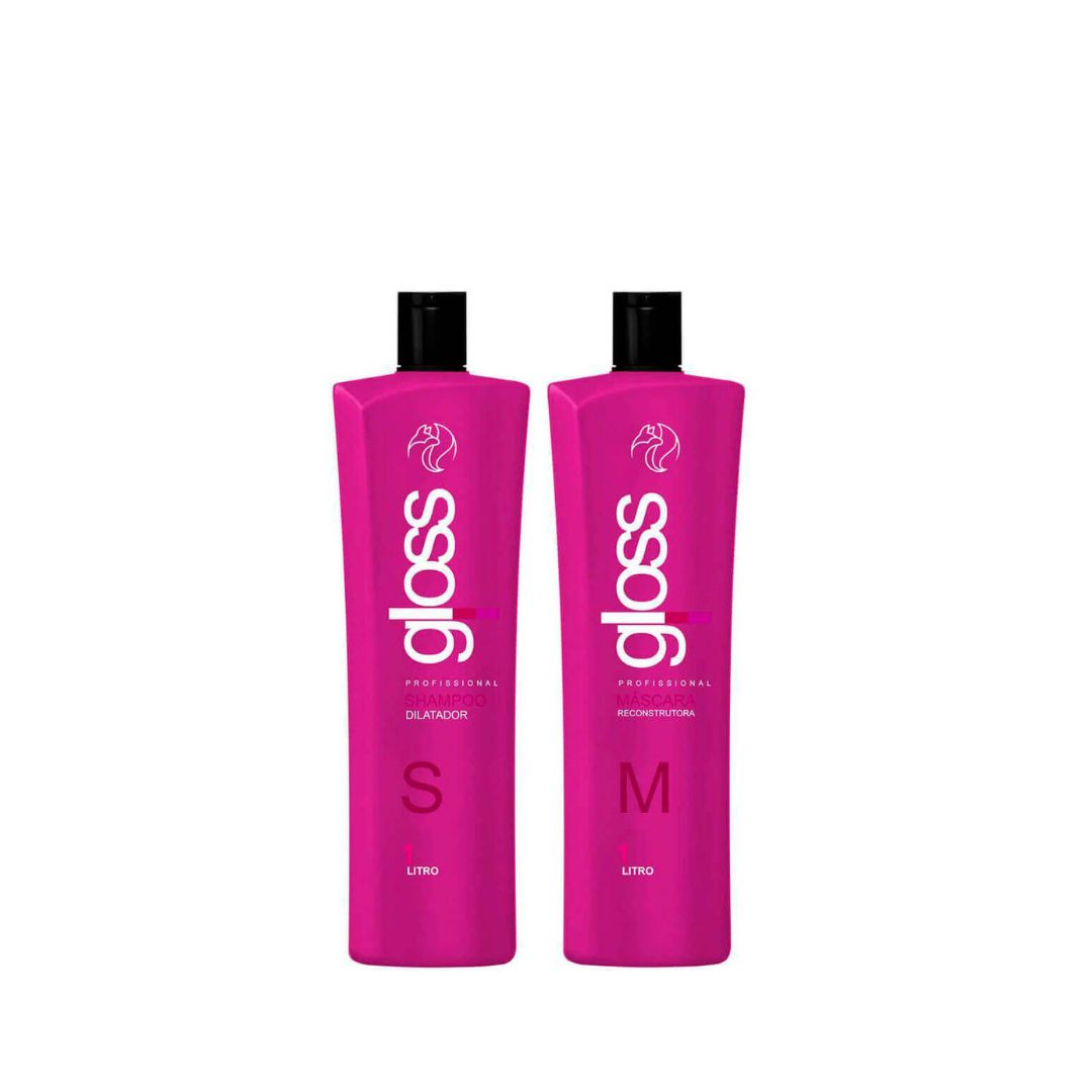 Fox Gloss Progressive Brush Hair Blowout Treatment Straightening Kit 2x1L