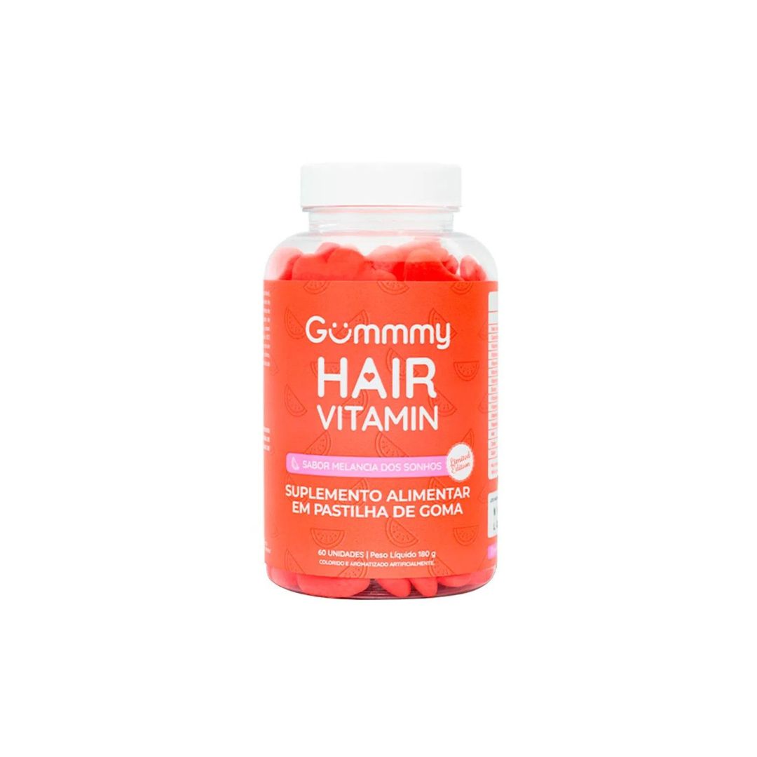 Gummy Hair Nails Supplement Vitamins Watermelon Flavor 60 Gummys