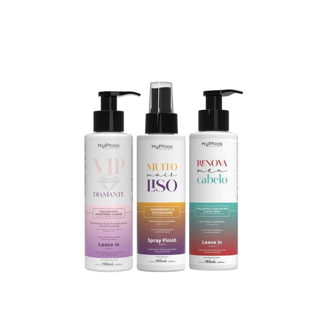 My Phios Hair Finisher Protection Treatment Leave-in + Spray Kit 3x 150ml
