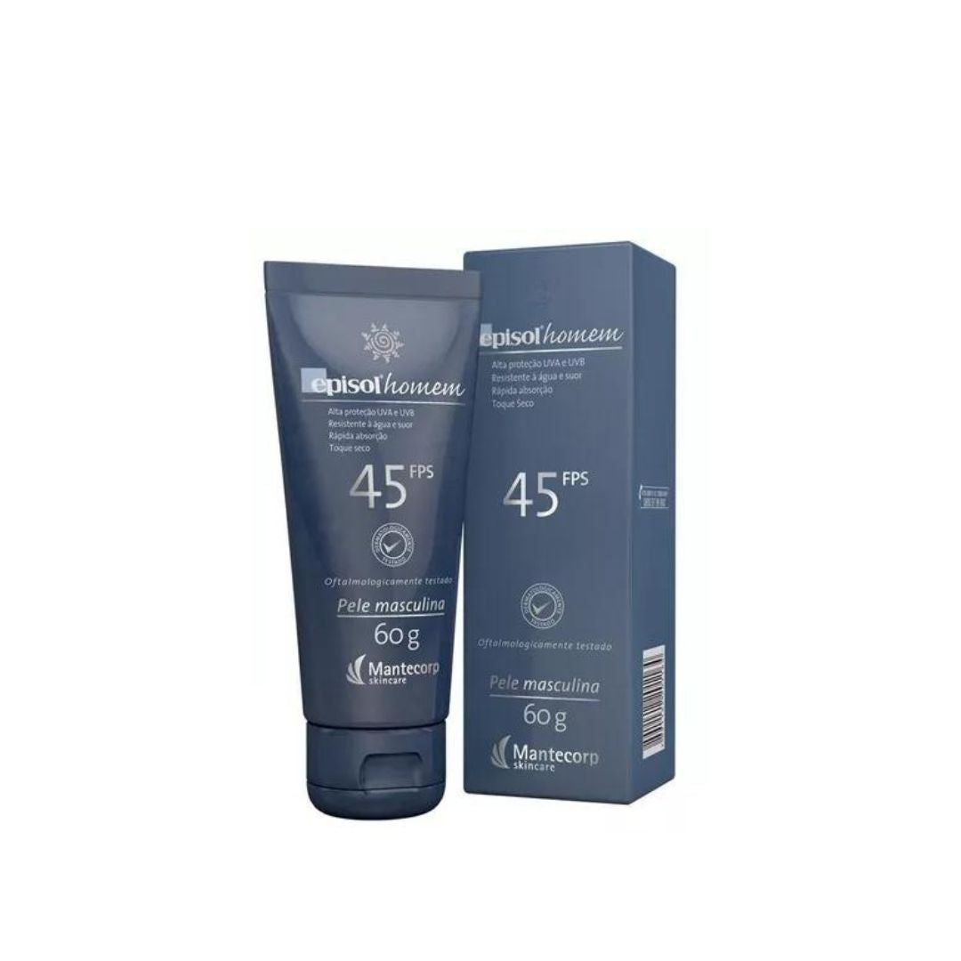 Sunscreen Episol Men 45 FPS Skin Care Protection 60g Mantecorp