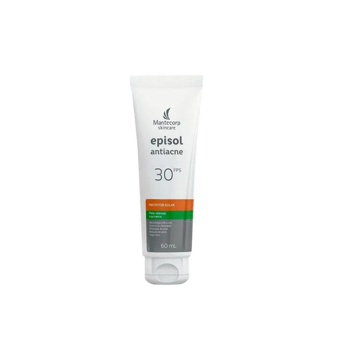 Sunscreen Episol Anti-acne 30FPS Skin Care Protection 60ml Mantecorp