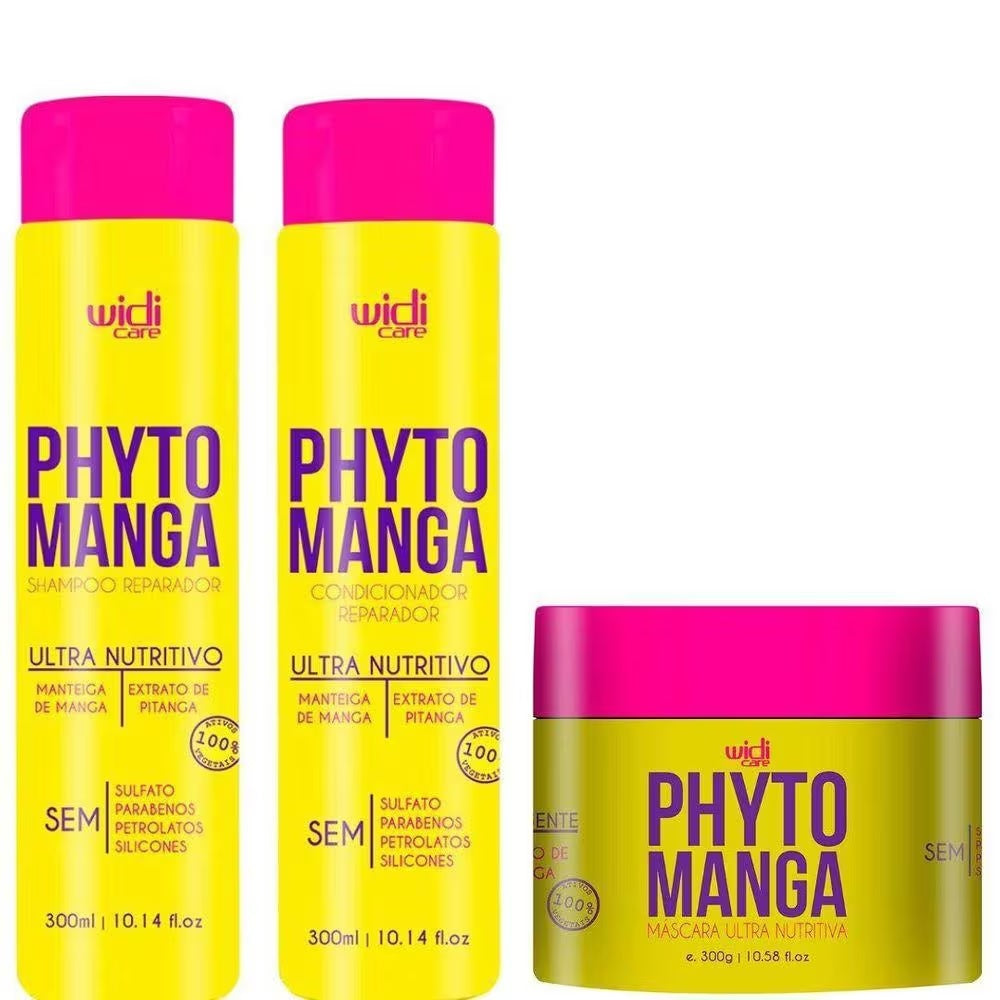 Phyto Manga Ultra Hair Nourishing Mango Butter Extract Kit 3 Itens - Widi Care