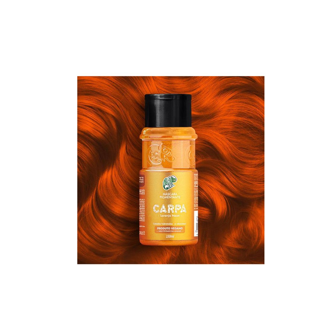 Carpa Orange Tinting Pigment+ Diluter Cream Hair Color Kit 2x 150ml Kamaleao