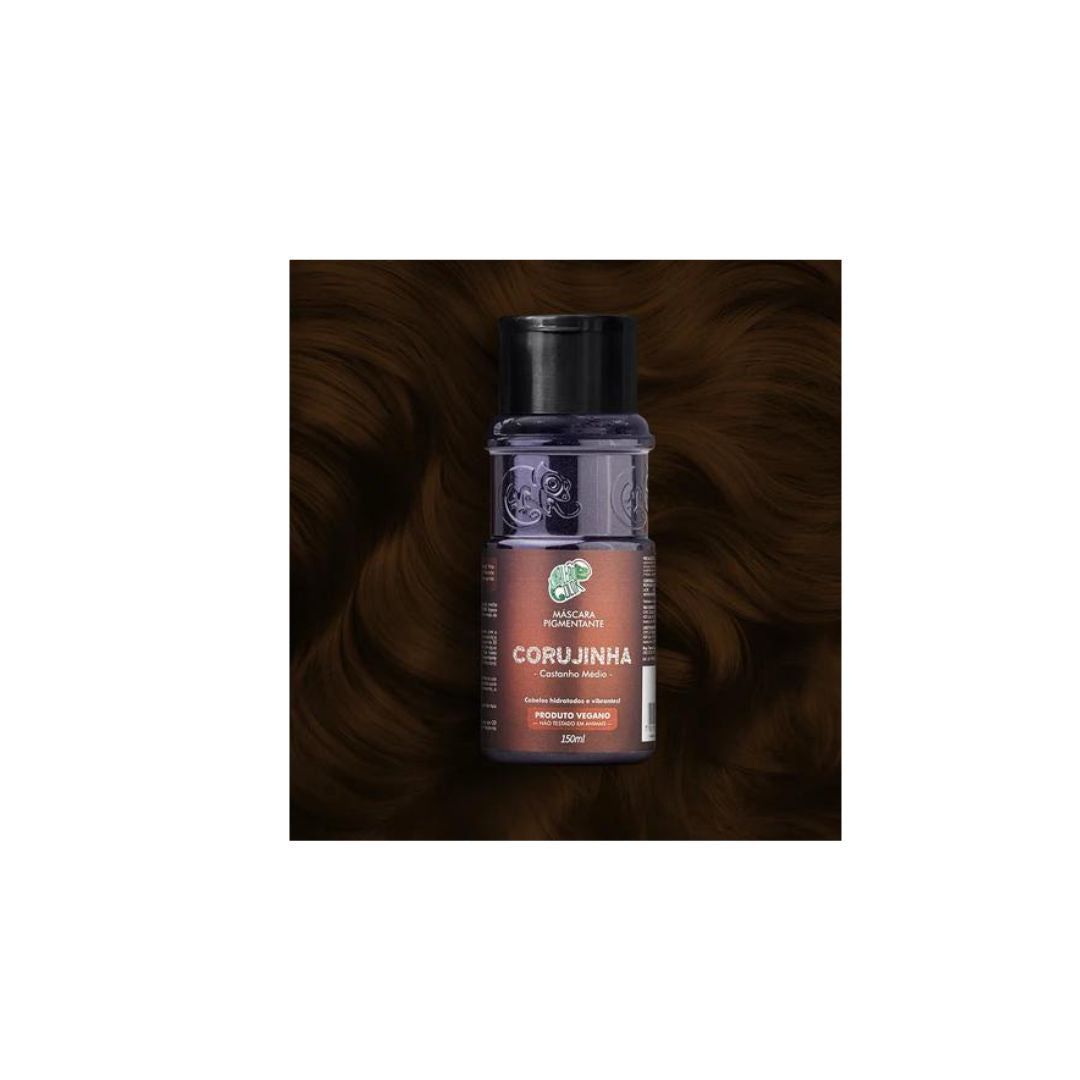 Corujinha Brown Tinting Pigment + Diluter Cream Hair Color Kit 2x 150ml Kamaleao