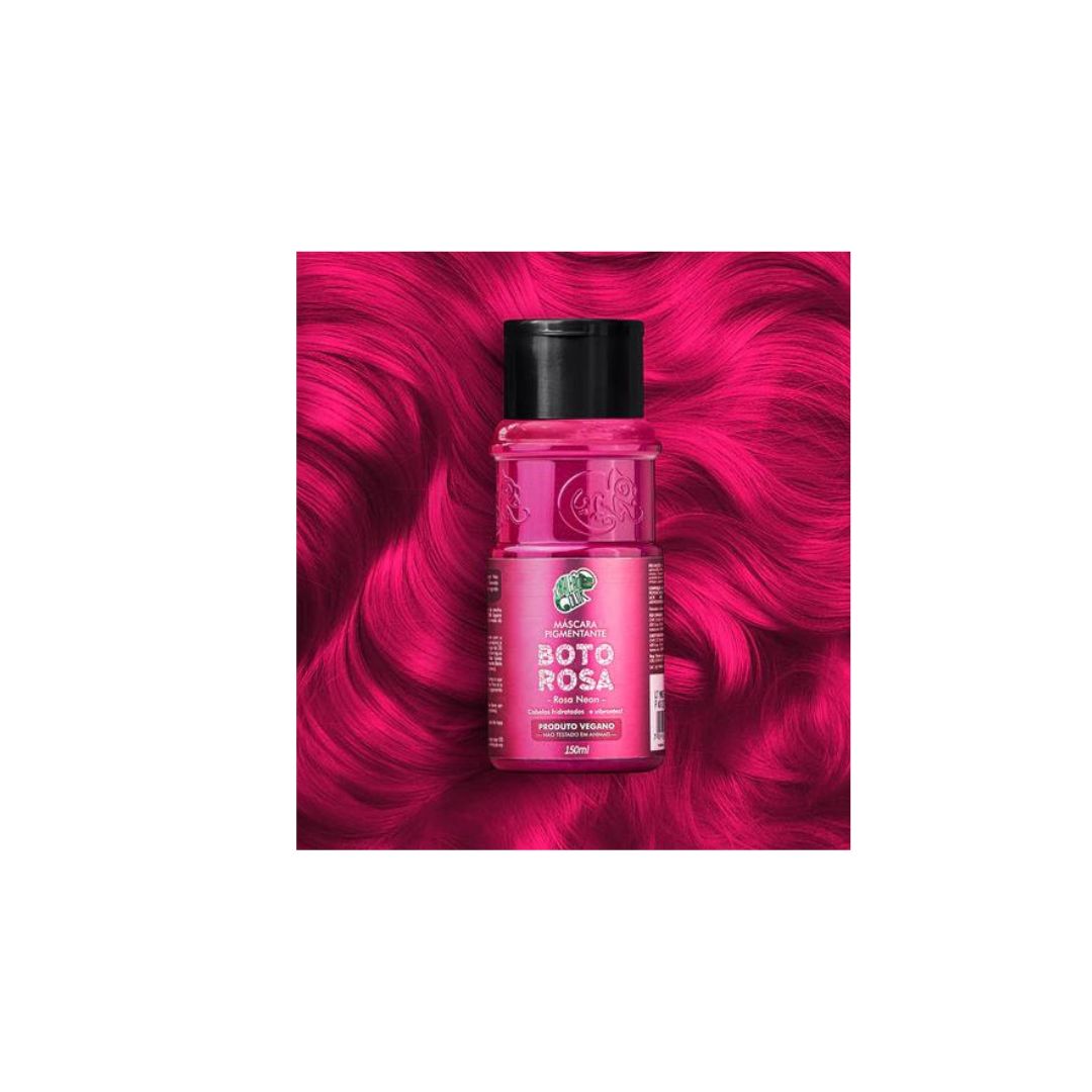 Boto Rosa Pink Tinting Pigment + Diluter Cream Hair Color Kit 2x 150ml Kamaleao