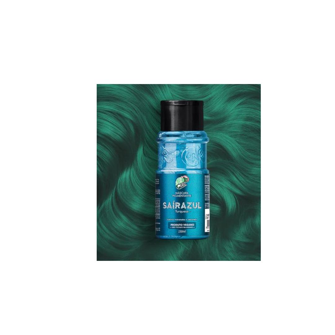Sairazul Blue Tinting Pigment + Diluter Cream Hair Color Kit 2x 150ml Kamaleao