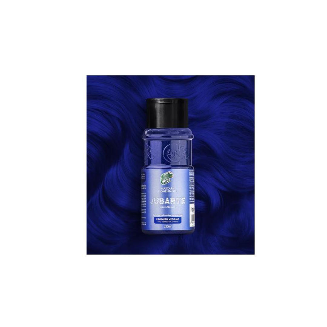 Jubarte Blue Tinting Pigment + Diluter Cream Hair Color Kit 2x 150ml Kamaleao