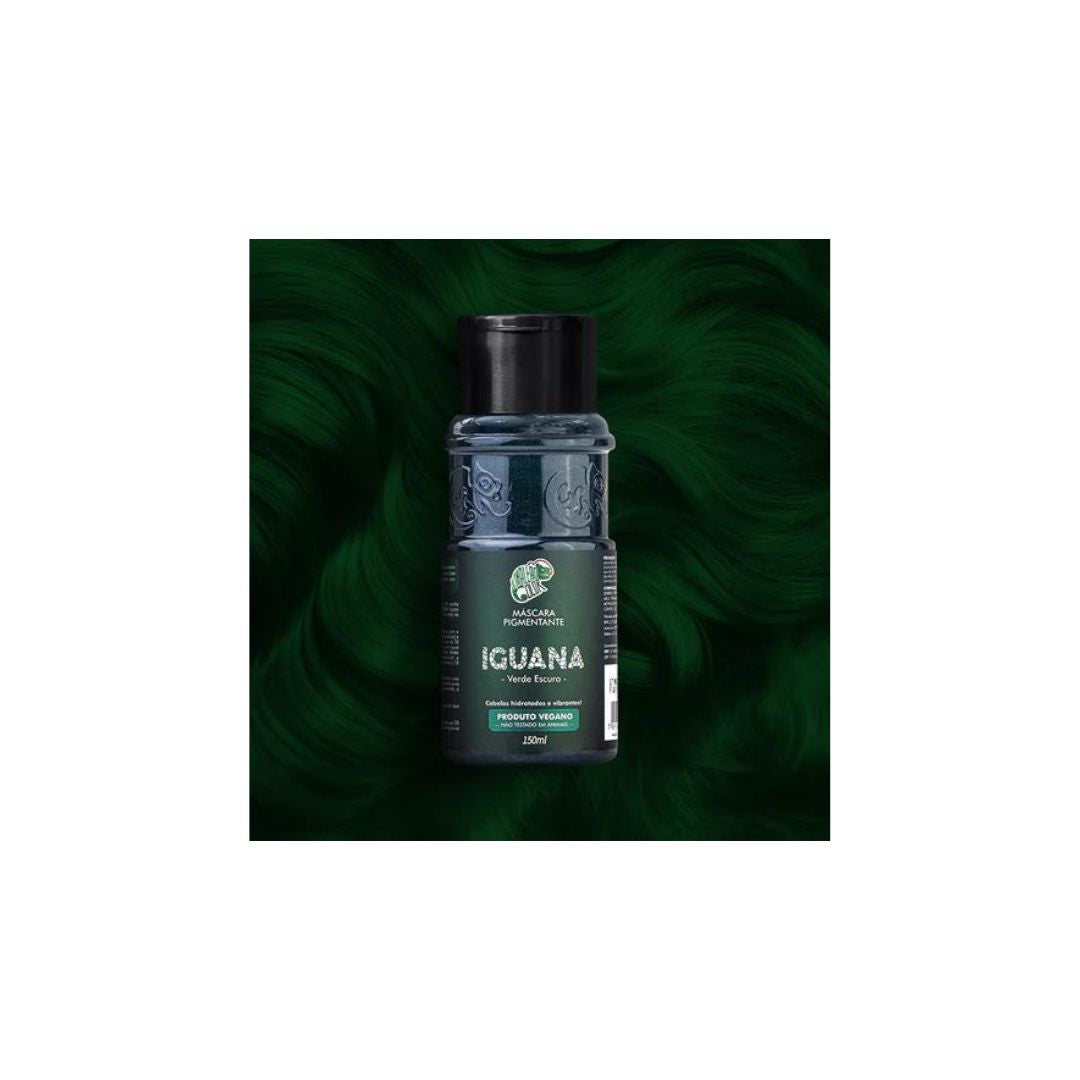 Iguana Green Tinting Pigment + Diluter Cream Hair Color Kit 2x 150ml Kamaleao