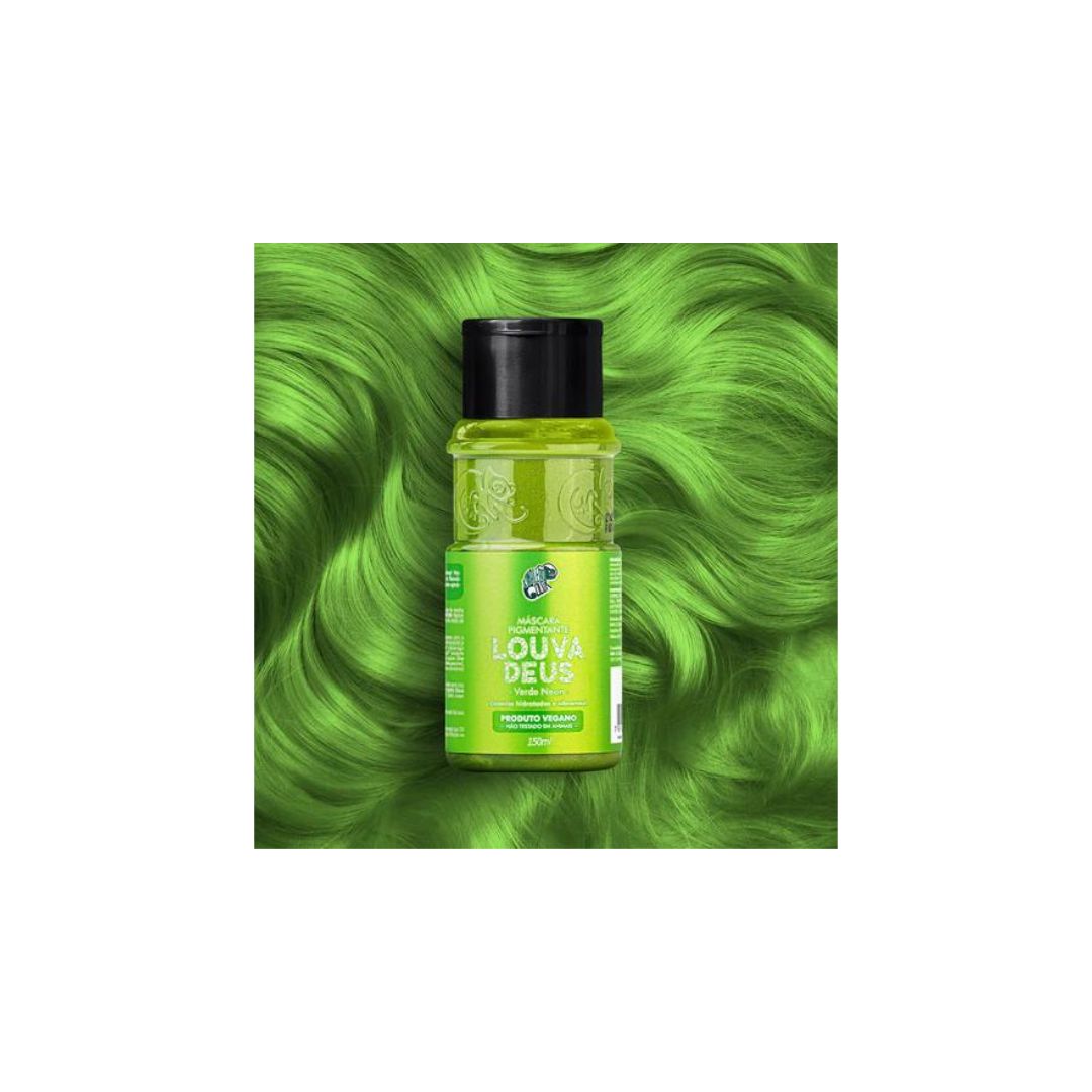 Louva Deus Green Tinting Pigment + Diluter Cream Hair Color Kit 2x 150ml Kamaleao