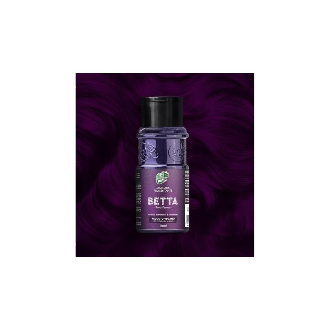 Betta Purple Tinting Pigment + Diluter Cream Hair Color Kit 2x 150ml Kamaleao