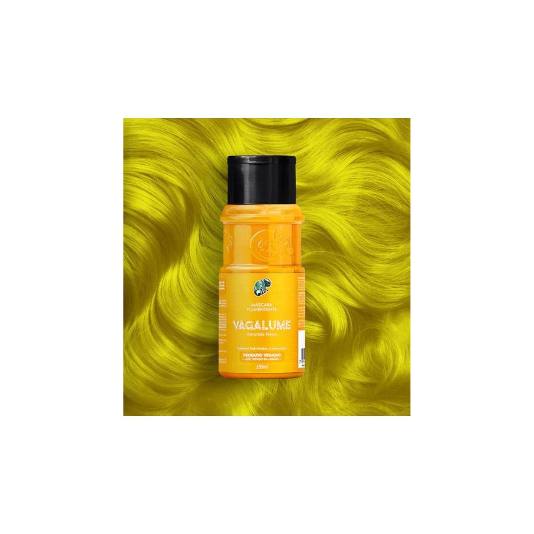 Vagalume Yellow Tinting Pigment + Diluter Cream Hair Color Kit 2x 150ml Kamaleao