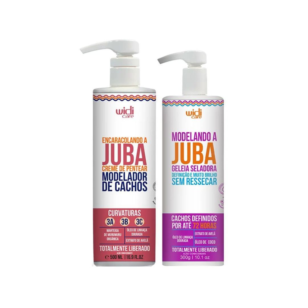 Juba Encaracolando + Modelando Curly Wavy Hair Definition Treatment Kit
