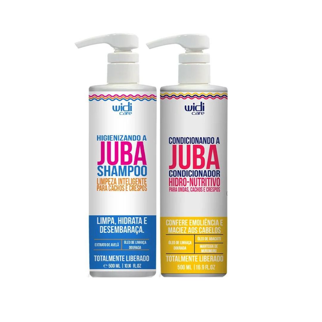 Juba Shampoo + Conditioner Curly Wavy Hair Definition Kit 2x 500ml Widi Care
