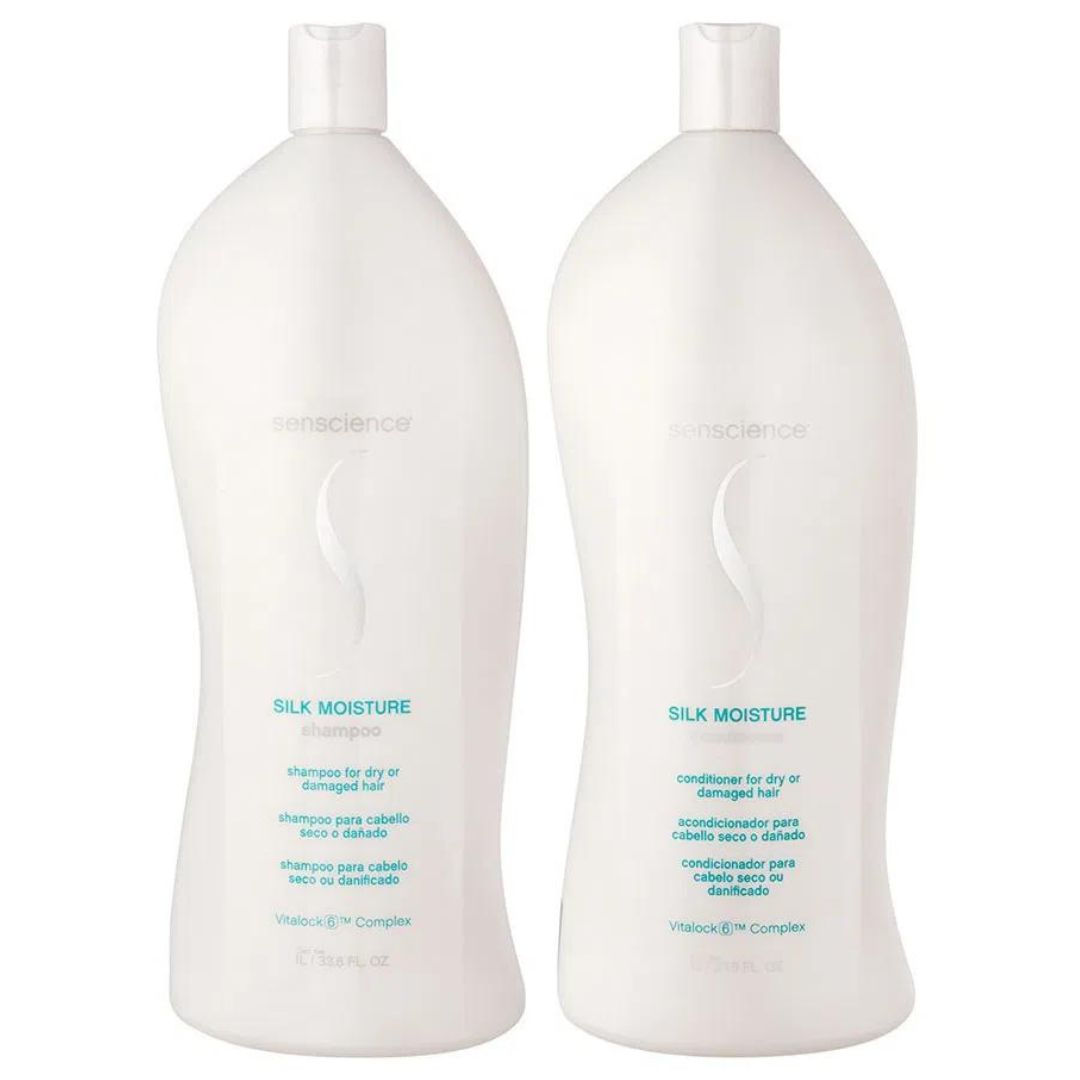 Silk Moisture Dry Damaged Hair Shampoo + Conditioner Kit 2x 1L Senscience