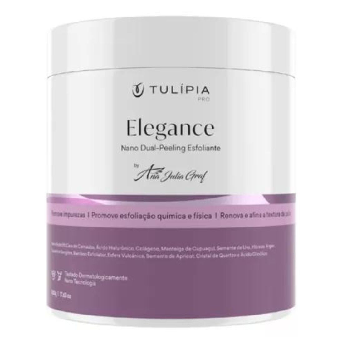 Elegance Body Peeling Exfoliator Glycolid Acid Skin Care Cream 500g Tulipia