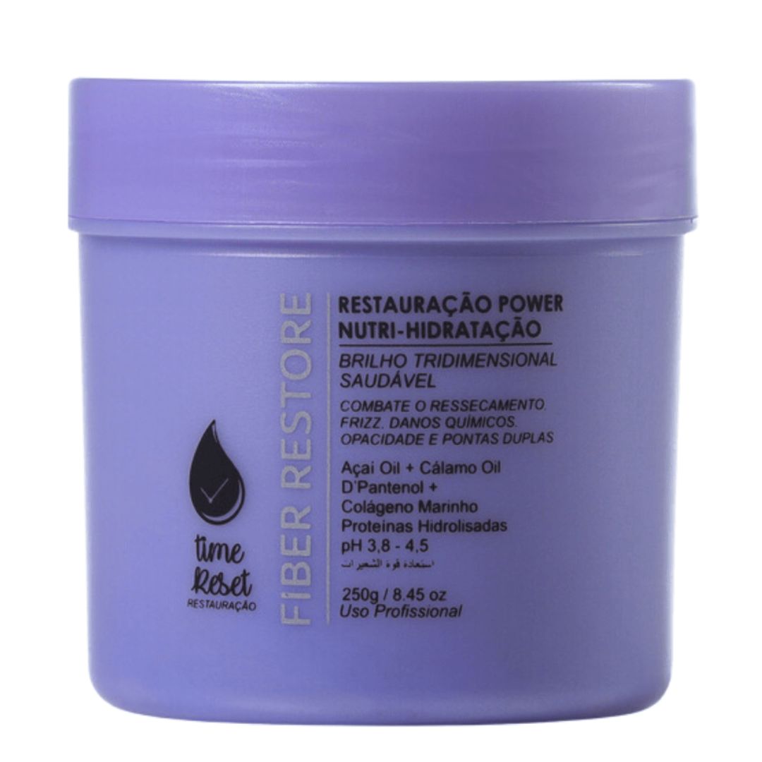 Fiber Restore Mask Dry Damaged Hair Anti Frizz Treatment 250g Nuance