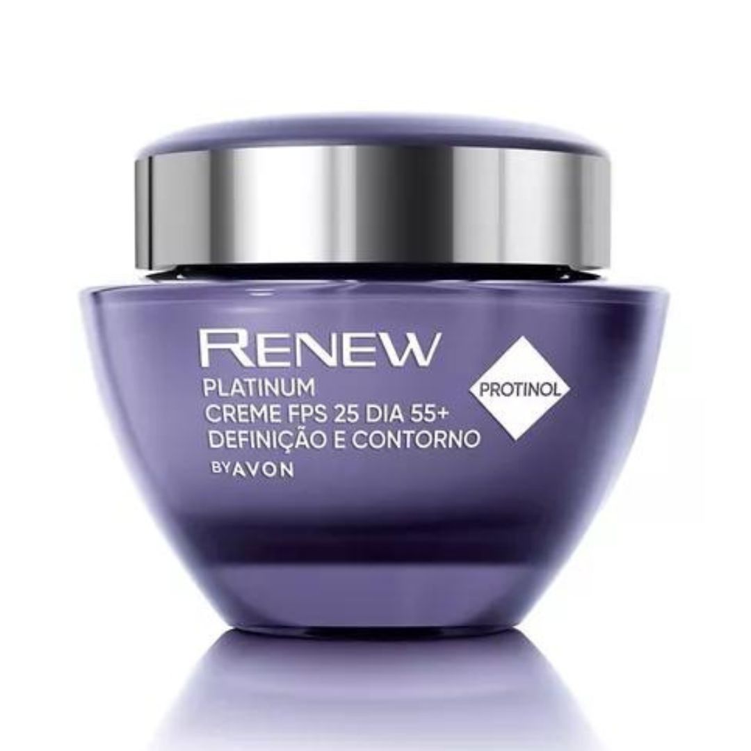 Renew Platinum 55+ Facial Anti Aging Cream Skin Care Protection 50g Avon