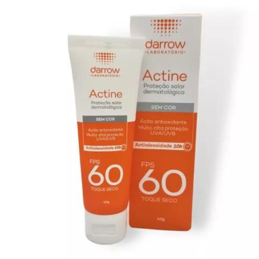 Actine Anti-Acne Anti-Oil Facial Sunscreen SPF 60 Colorless Skin Care 40g Darrow