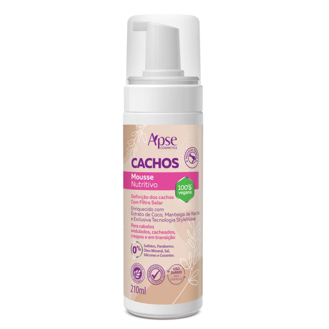 Cachos Curly Hair Nourishing Treatment Mousse 120ml Apse