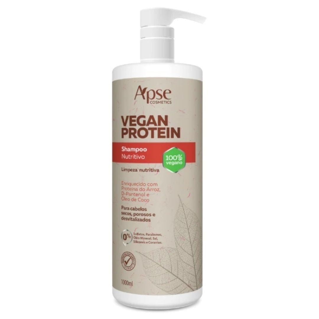 Vegan Protein Shampoo Hair Nourishing Cleansing 1L Apse