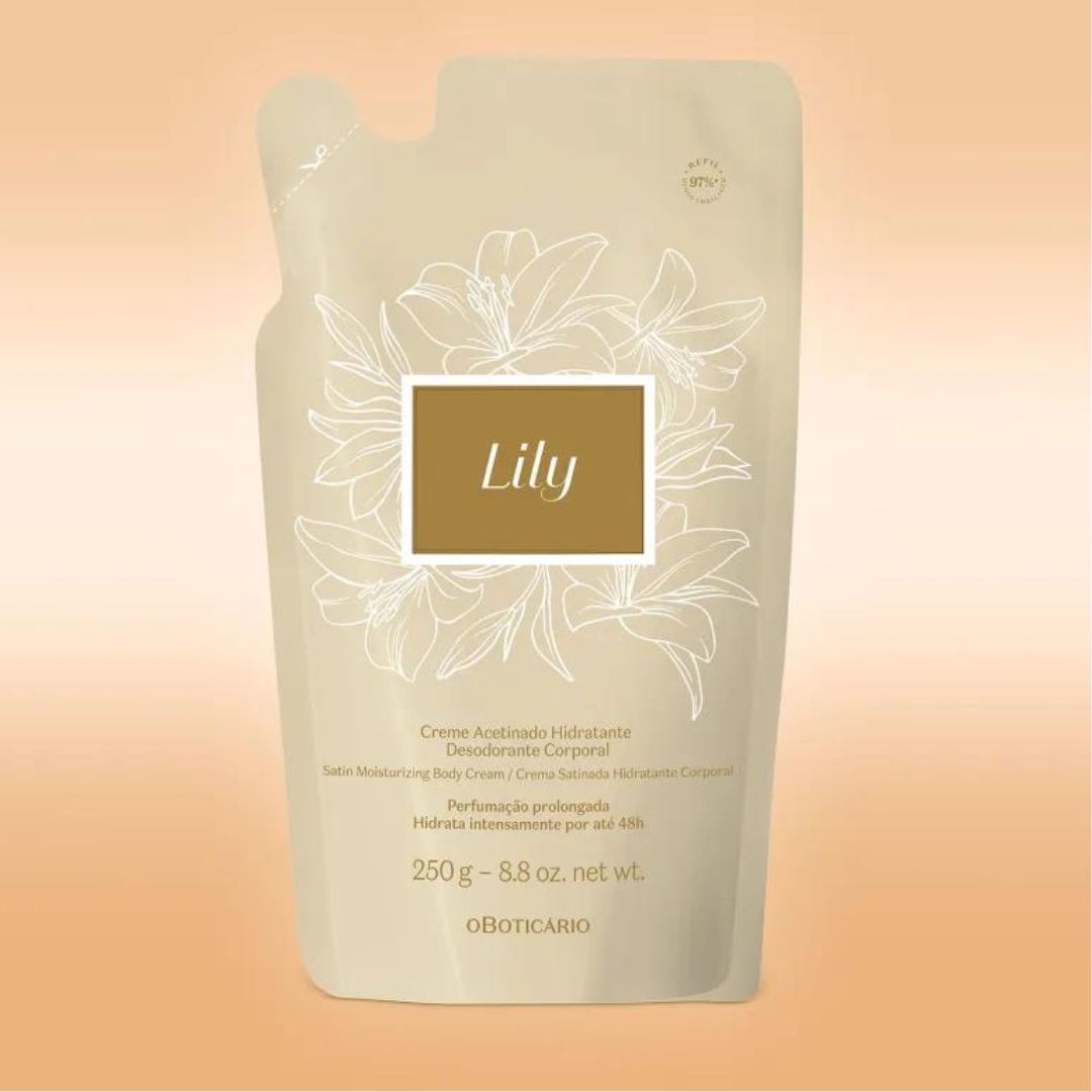 Lot of 2 Lily Body Skin Moisturizing Cream Refill Skin Care 250ml O Boticário