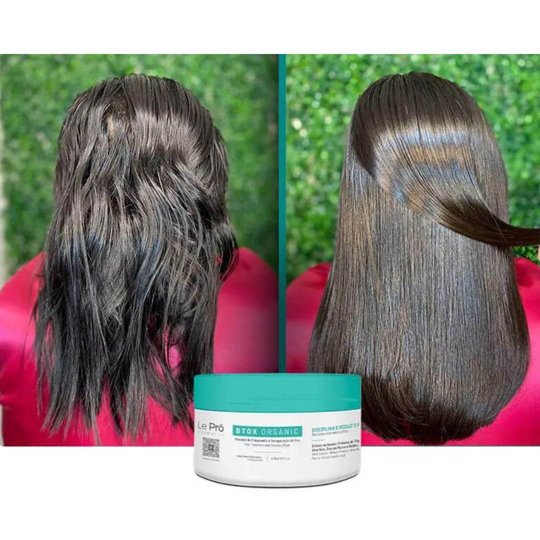 Organic Deep Hair Mask Volume Reducer Striaghtening 300g Le Pro