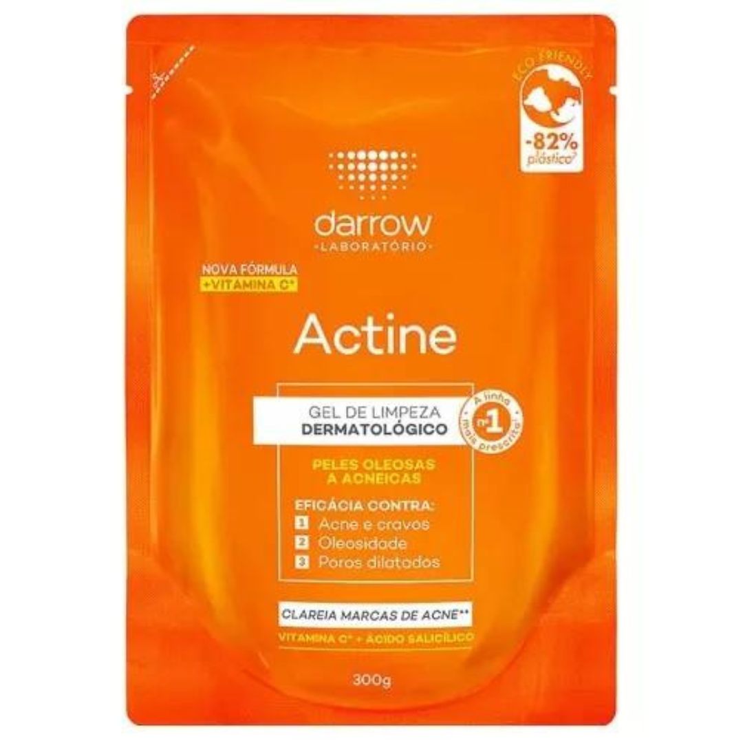 Actine Facial Cleansing Gel Vitamin C Skin Care Refill 300g Darrow