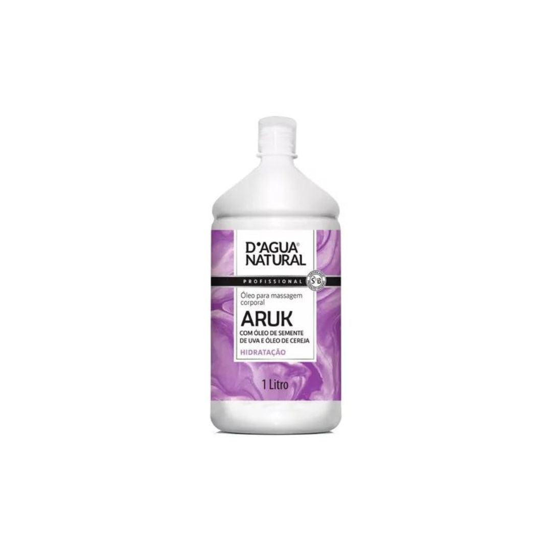 Aruk Grape Cherry Seed Body Massage Oil Anti Stretch Marks 650g D'agua Natural