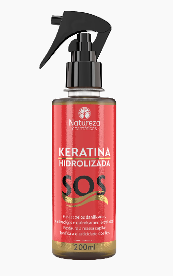 Professional Hair Treatment SOS Hydrolized Keratin Finisher 200ml - Natureza