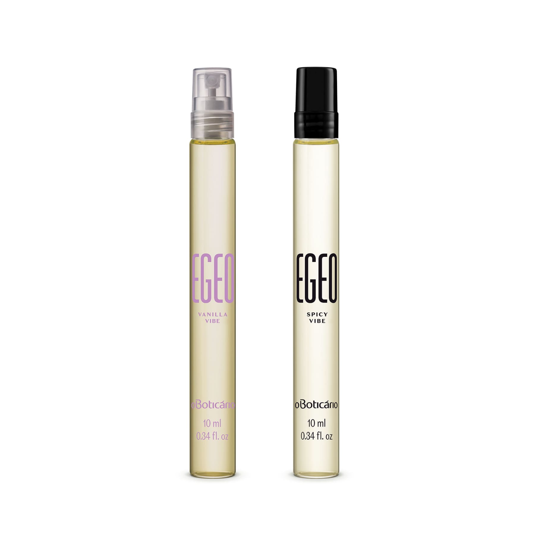 Egeo Vibe Kit: Vanilla 10ml + Spicy 10ml - o Boticario