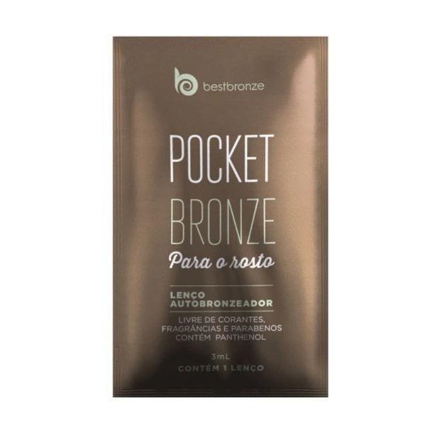 Brazilian Best Bronze Self Facial Skin Bronzer Pocket Wet Tissue Sachets 10 Units