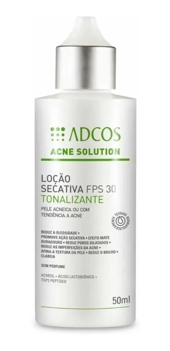Adcos Skin Care Adcos Acne Security Lotion FPS 30 Tonalizer 50ml Cards