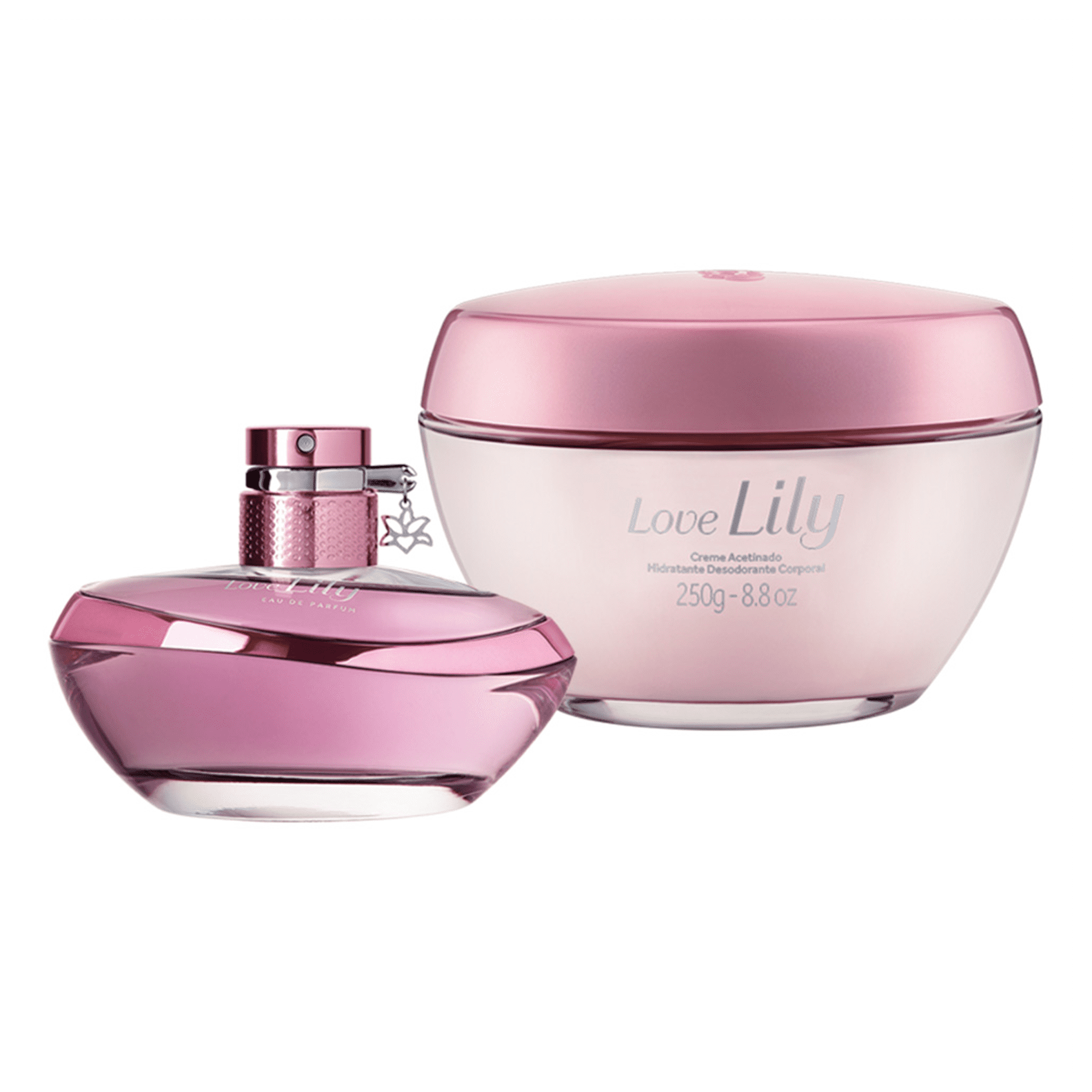 Kit Love Lily: Eau De Parfum + Cream Moisturizing Cream Body Deodorant - o Boticario