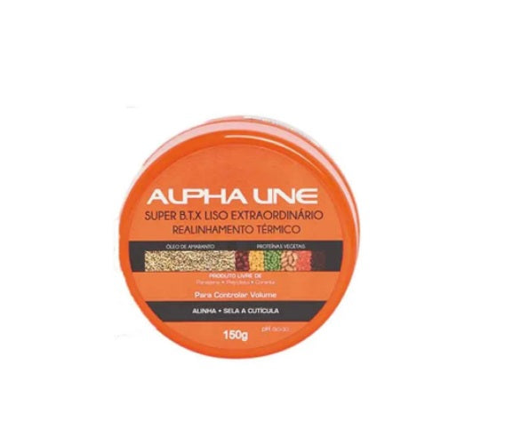 Alpha Line Hair Straighteners Extraordinary Smooth Straightening BTX Thermal Realignment 150g  - Alpha Line