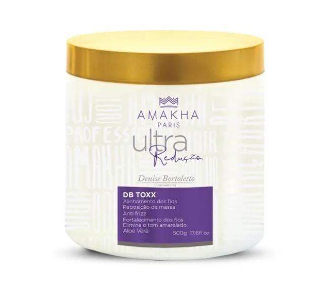 Amakha Hair Mask Ultra Reduction Purple DB Toxx Aloe Vera Anti Frizz Alignment Mask 500g - Amakha