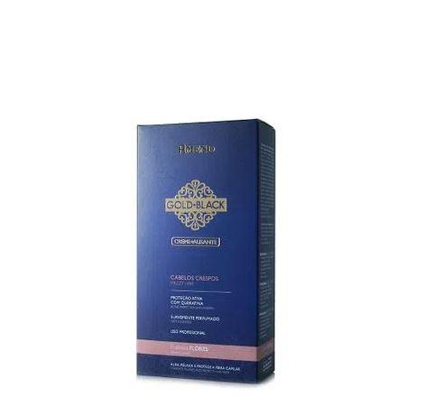Amend Brazilian Keratin Treatment Flowers Gold Black Smoothing Keratin Ammonia Treatment Cream Kit 2 Prod. - Amend