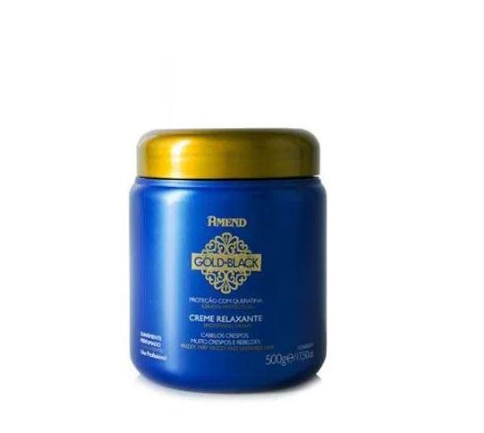 Amend Brazilian Keratin Treatment Gold Black Keratin Nutrition Wavy Curly Hair Relaxing Cream 500g - Amend