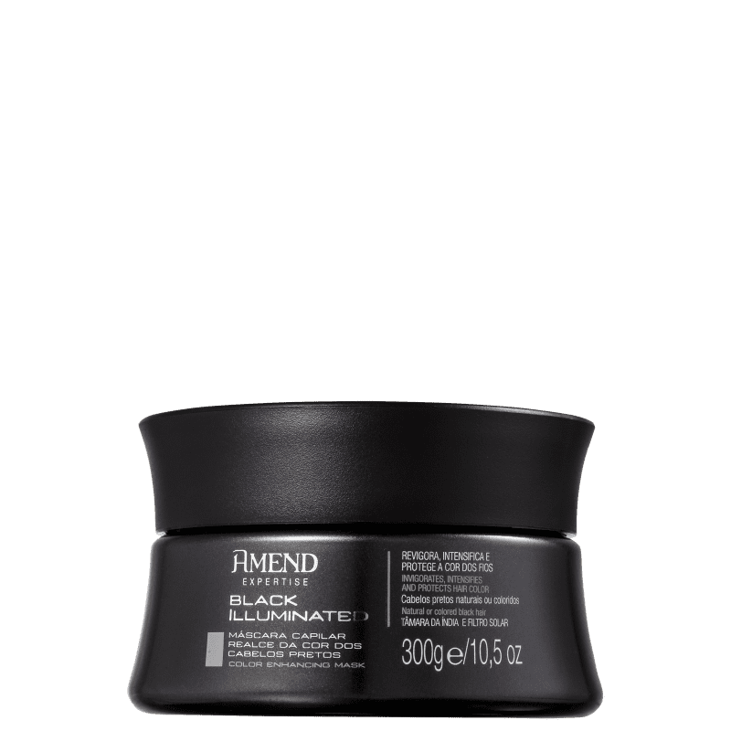 Amend Temporary Hair Coloring Black Illuminated - Highlight for Black Hair Color - Mask 300g - Amend