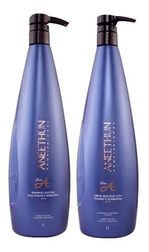 Aneethun Salon Lines Kit Line a Liter Shampoo + Siliconecream Aneethun