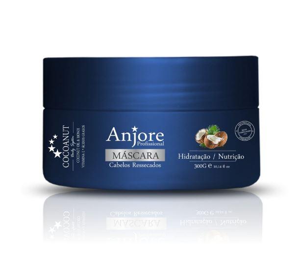 Anjore Hair Mask Treatment System Moisturizing Mask Cocoanut Coconut Monoi Oil 300g - Anjore