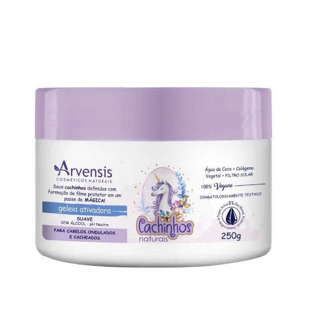 Arvensis Hair Care Cachinhos Soft Curls Activator Jelly Curly Hair Definition Cream 250g - Arvensis